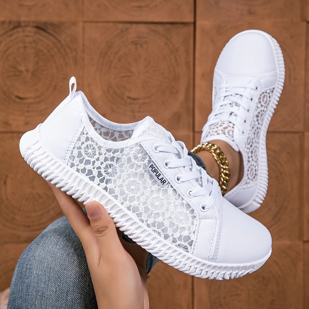 Vilera – Eleganter Leichter Turnschuh aus Spitze