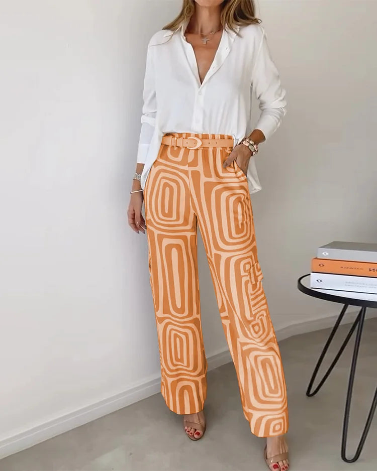 Helga- Mode Zweiteiliges Set Frauen Vintage