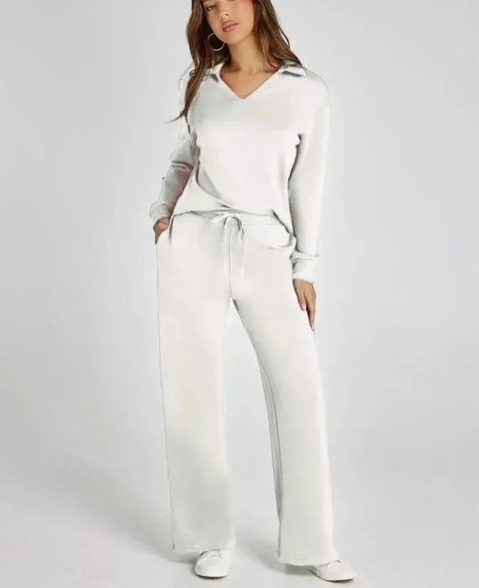 Carly- Elegantes Schlaghosen-Set mit hoher Taille