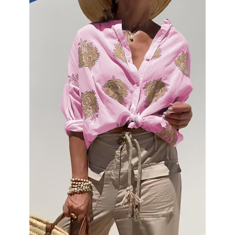 Elina – Schicke Bluse im Ibiza-Stil