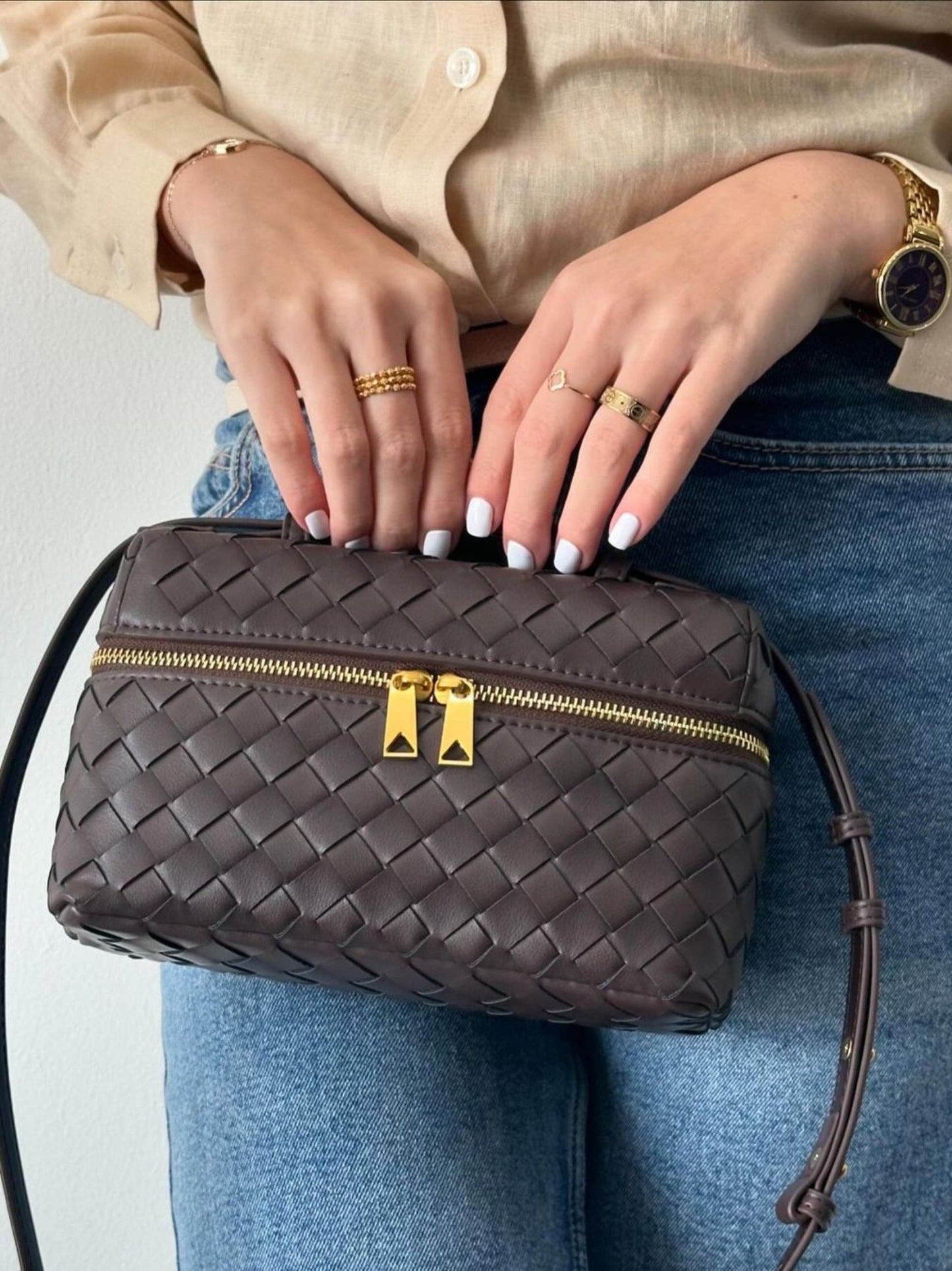 Die Aria Geflochtene Tasche
