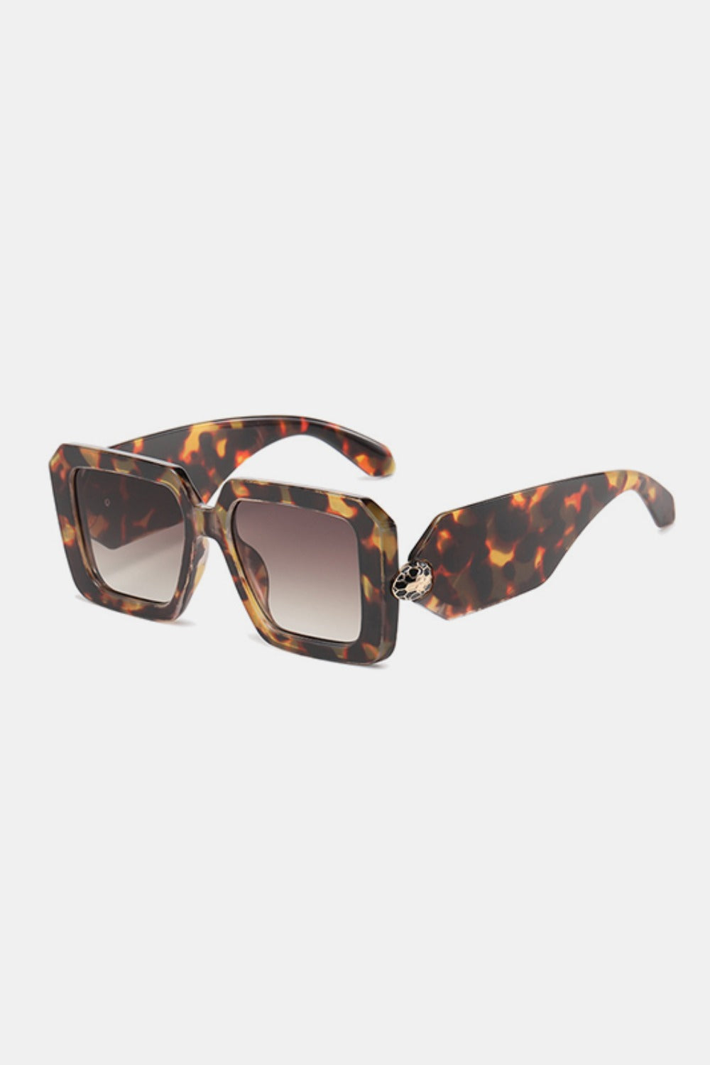 Modische Square-Sonnenbrille mit Polycarbonatgestell