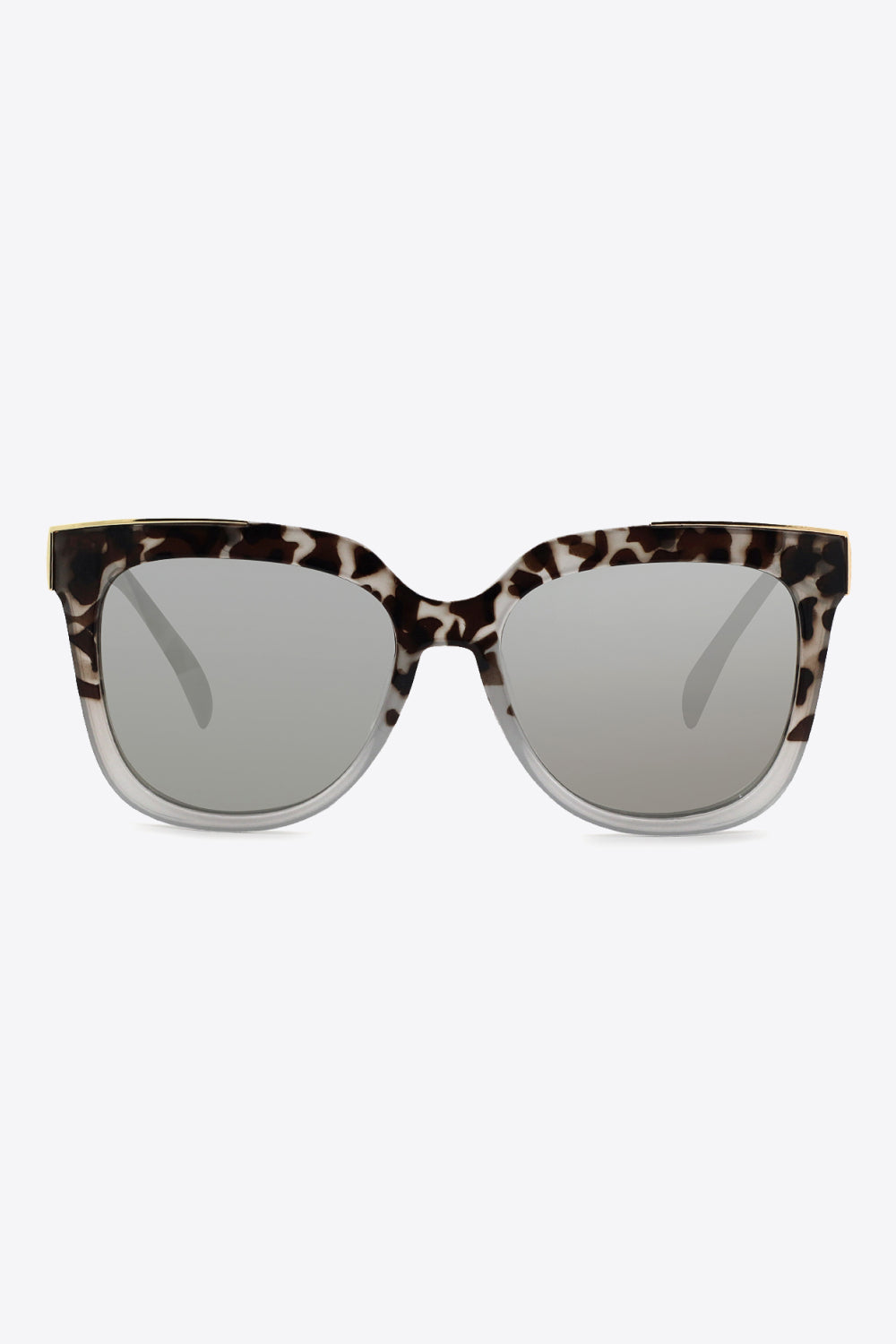 Schildpatt-Vollrand-Sonnenbrille aus Polycarbonat