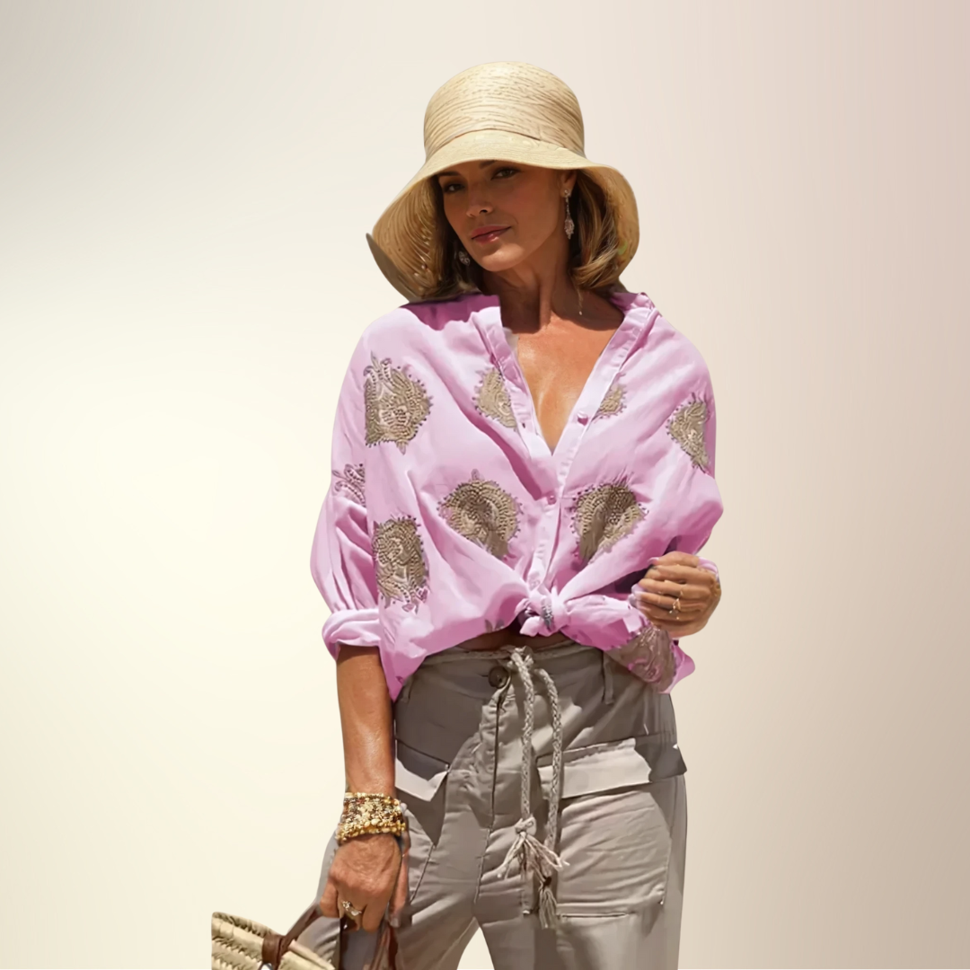 Elina – Schicke Bluse im Ibiza-Stil