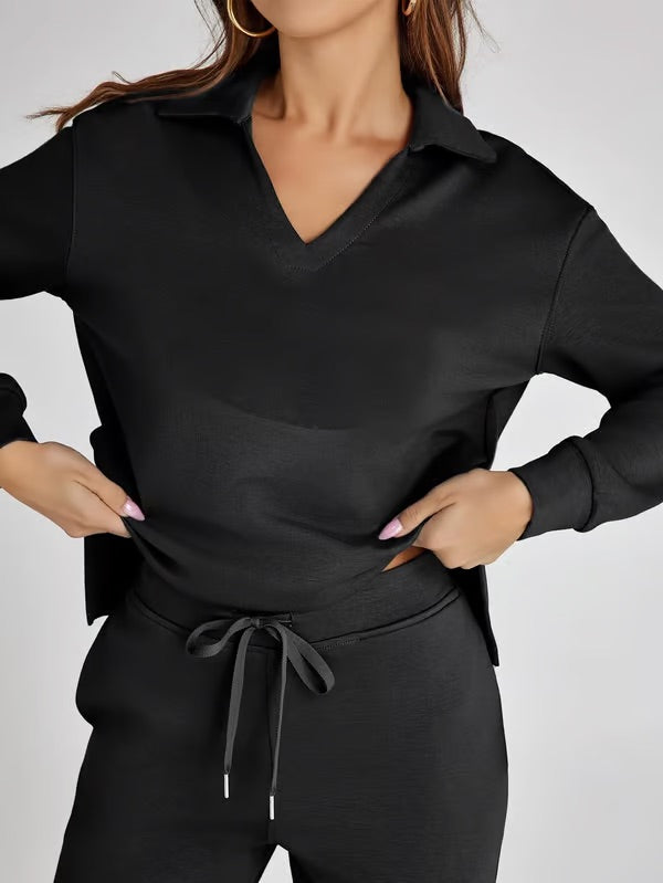 Carly- Elegantes Schlaghosen-Set mit hoher Taille