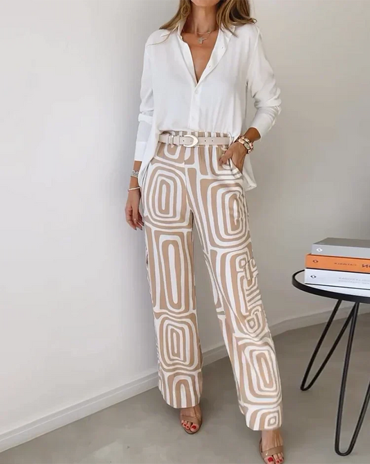 Helga- Mode Zweiteiliges Set Frauen Vintage