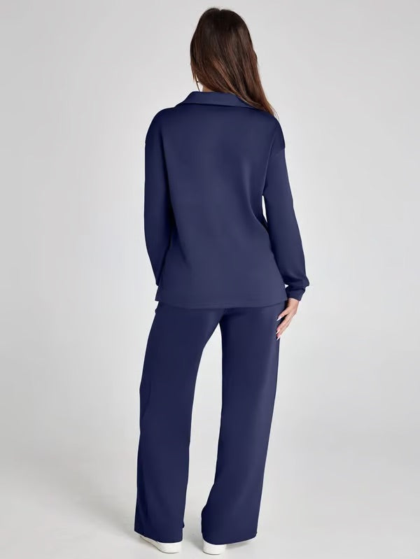 Carly- Elegantes Schlaghosen-Set mit hoher Taille