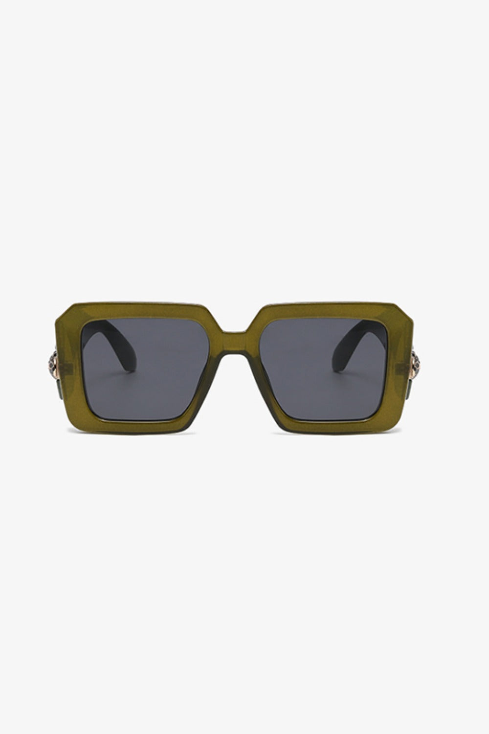 Modische Square-Sonnenbrille mit Polycarbonatgestell