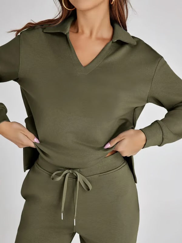 Carly- Elegantes Schlaghosen-Set mit hoher Taille