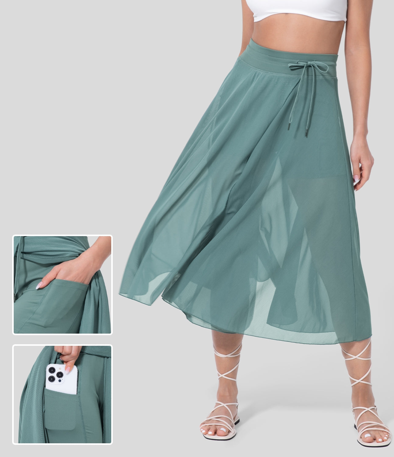 Anna- Eleganter 2-in-1 Midirock
