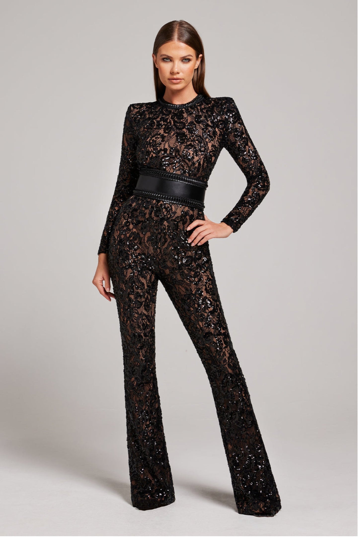 Féline - Eleganter Spitzen-Jumpsuit