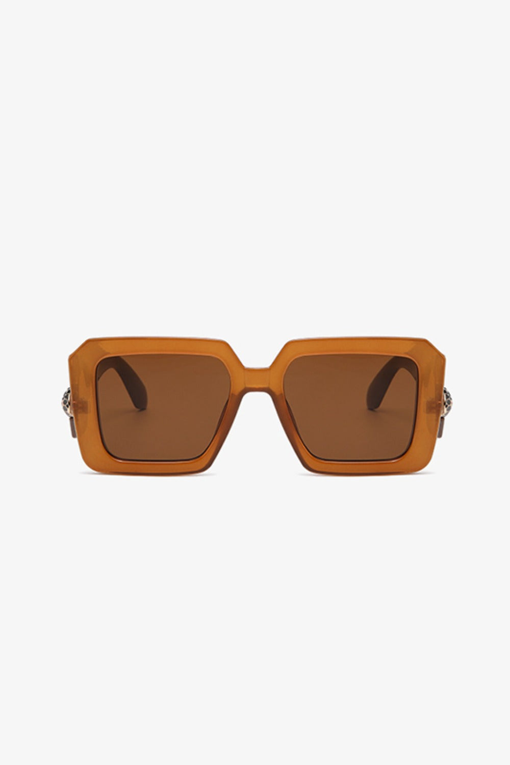 Modische Square-Sonnenbrille mit Polycarbonatgestell