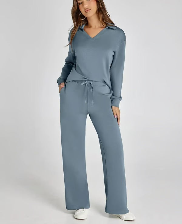 Carly- Elegantes Schlaghosen-Set mit hoher Taille