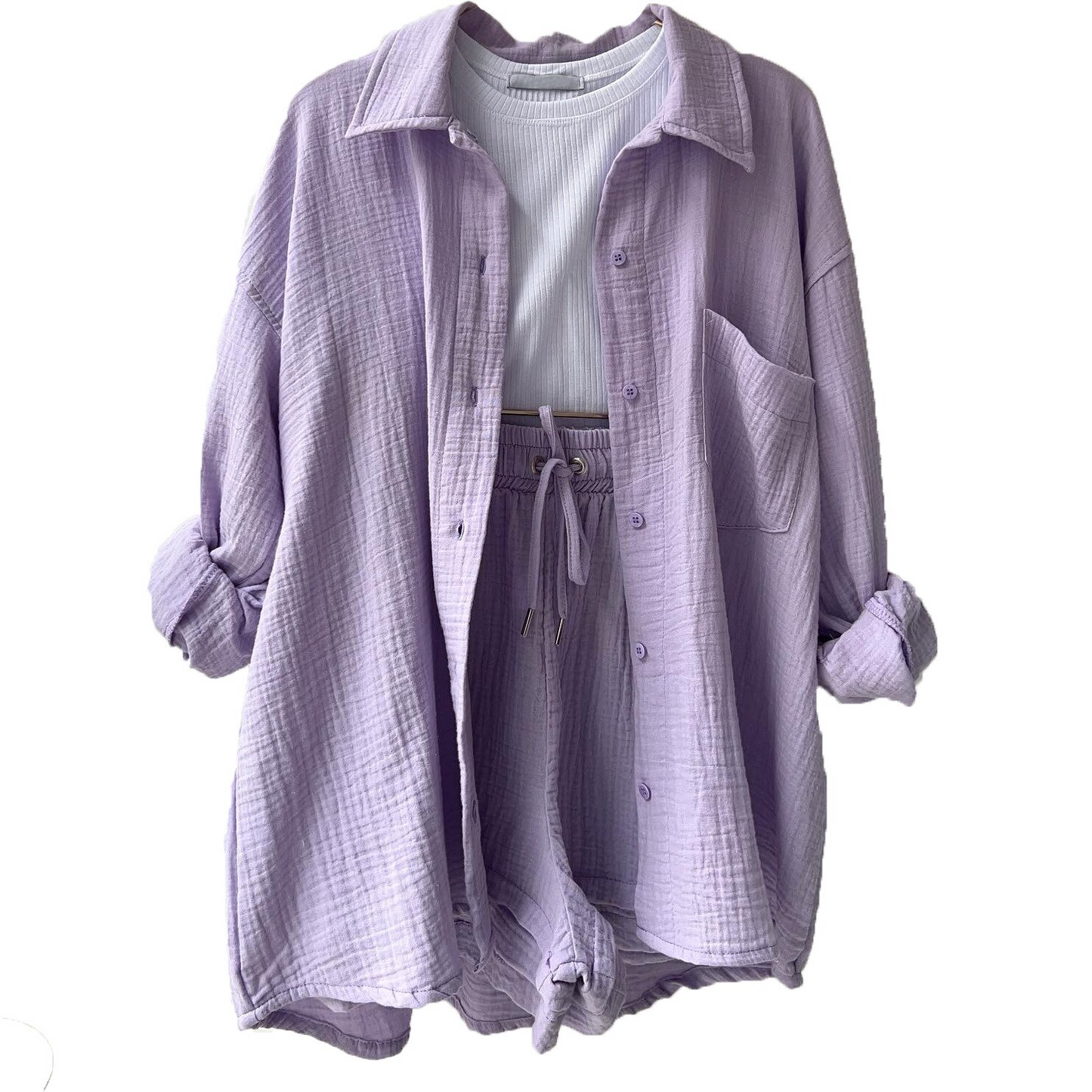 Amelie- Lässiges Baumwoll-Loungewear-Set
