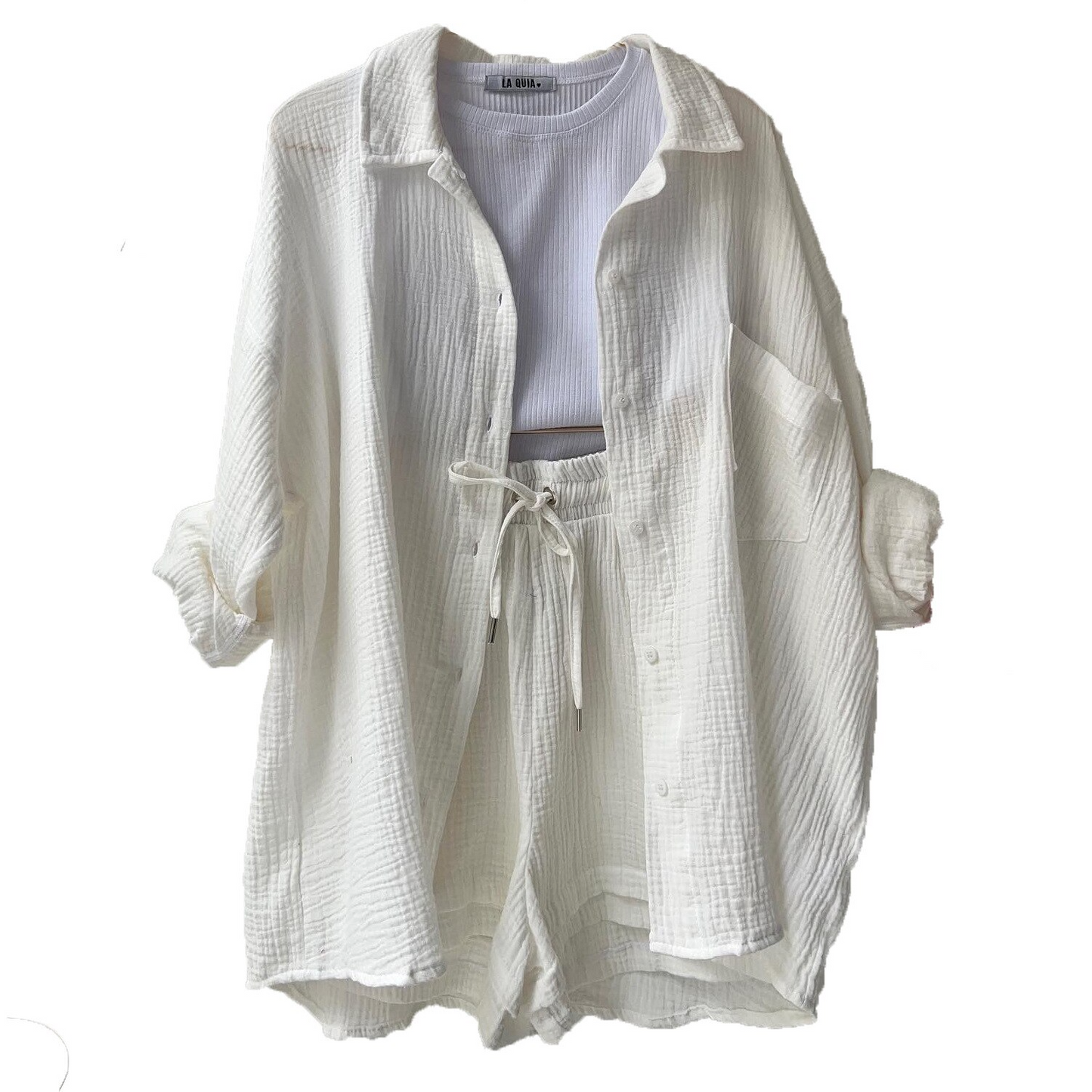 Amelie- Lässiges Baumwoll-Loungewear-Set