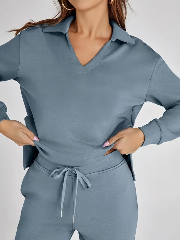 Carly- Elegantes Schlaghosen-Set mit hoher Taille