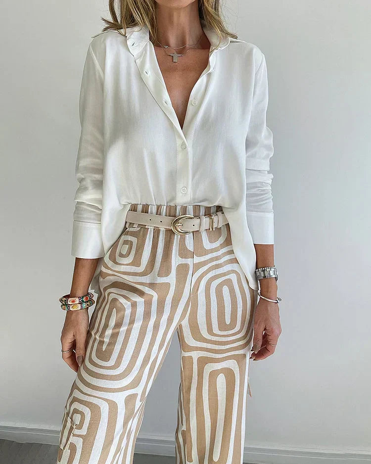 Helga- Mode Zweiteiliges Set Frauen Vintage
