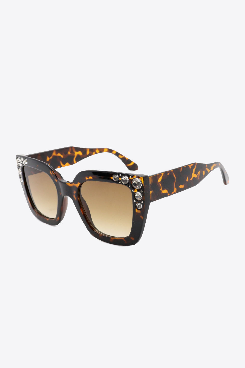 Strass-Sonnenbrille aus Polycarbonat