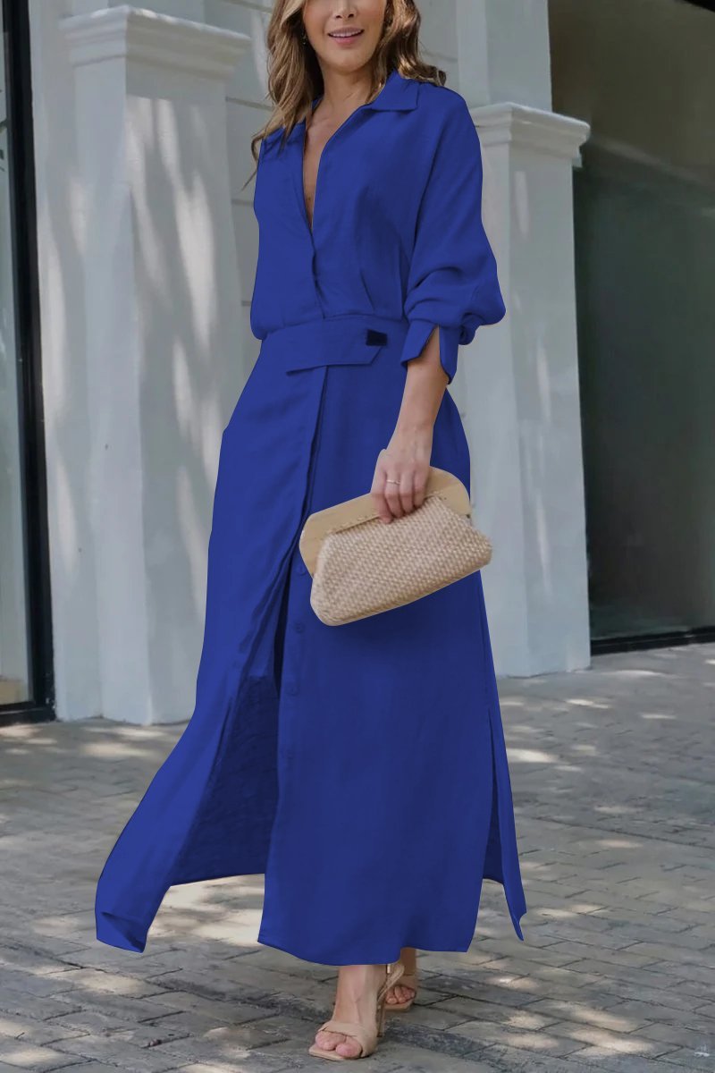 Soléa - Maxikleid aus Leinen