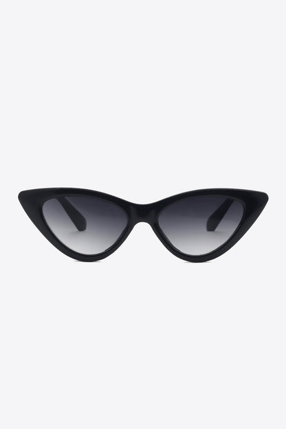 Cat-Eye-Sonnenbrille mit Kettendetail