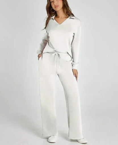 Carly- Elegantes Schlaghosen-Set mit hoher Taille