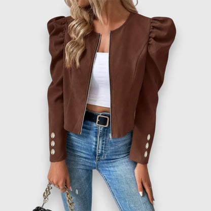 Licia | Kurzjacke in Premium-Optik