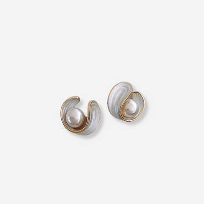Isabelle | Luxuriöse Opal-Ohrringe mit edlem Weißglanz