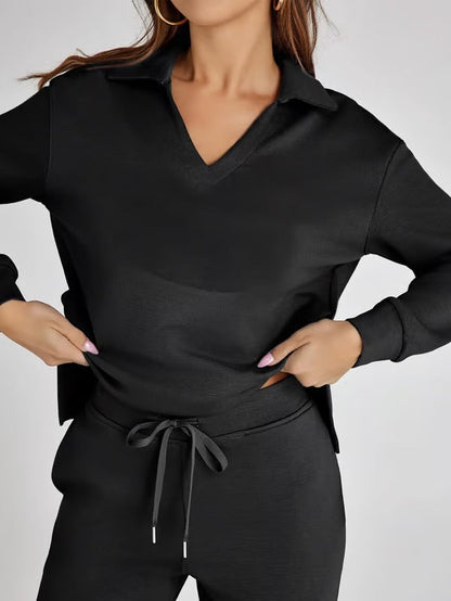 Carly- Elegantes Schlaghosen-Set mit hoher Taille