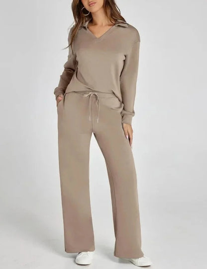 Carly- Elegantes Schlaghosen-Set mit hoher Taille