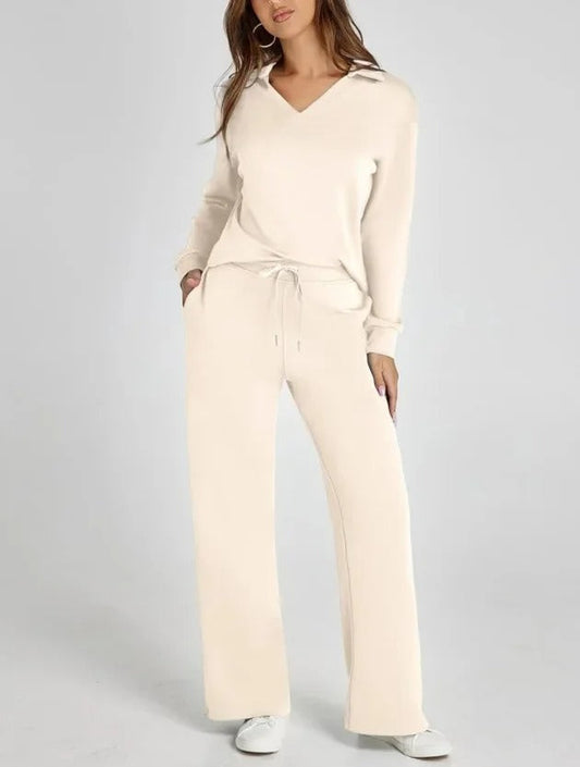 Carly- Elegantes Schlaghosen-Set mit hoher Taille
