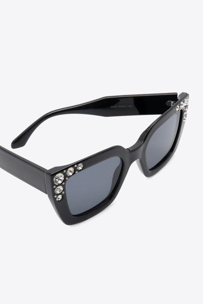 Strass-Sonnenbrille aus Polycarbonat