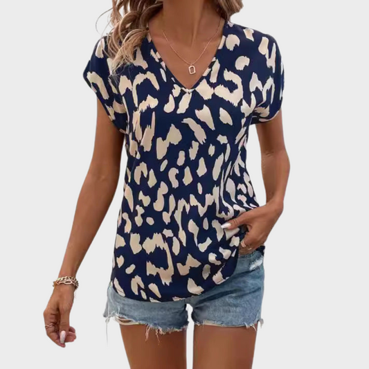 Evelyn - Lässige Bluse mit Rundhalsausschnitt