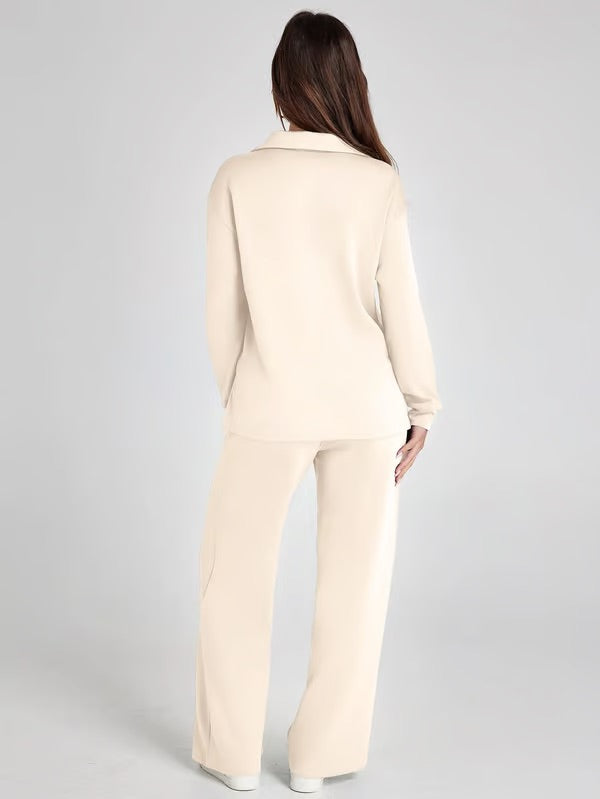 Carly- Elegantes Schlaghosen-Set mit hoher Taille