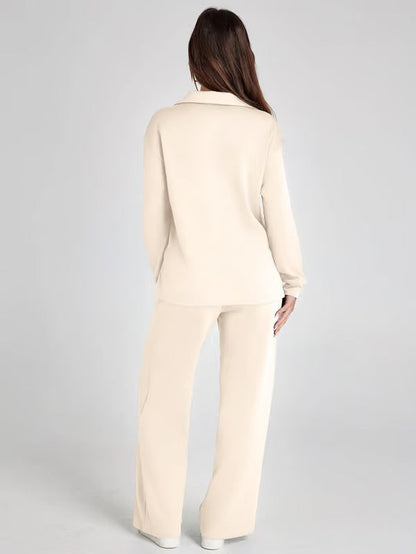 Carly- Elegantes Schlaghosen-Set mit hoher Taille