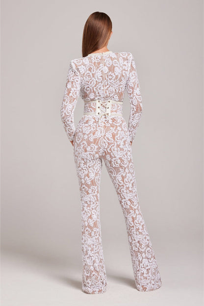 Féline - Eleganter Spitzen-Jumpsuit
