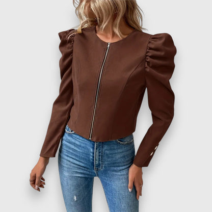 Licia | Kurzjacke in Premium-Optik