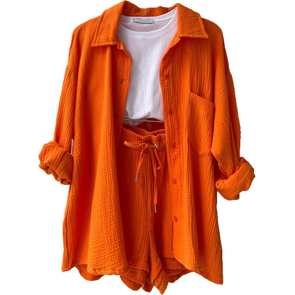 Amelie- Lässiges Baumwoll-Loungewear-Set
