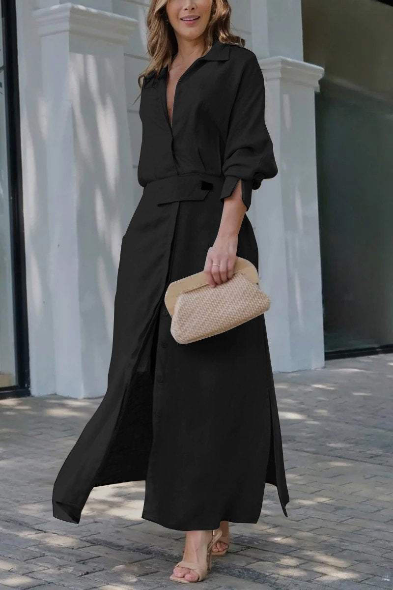 Soléa - Maxikleid aus Leinen